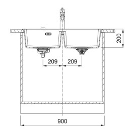 Кухонная мойка FRANKE MRG 620-39-39 оникс (114.0666.363)