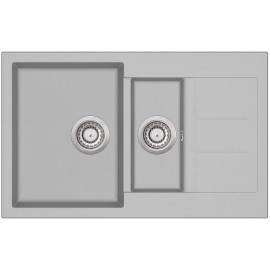 Кухонная мойка AQUASANITA Tesa SQT151AW (alumetallic 202)