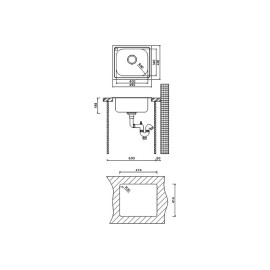 Кухонная мойка OULIN OL-203