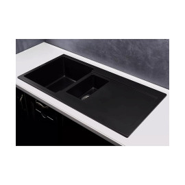 Кухонная мойка KUPPERSBERG MODENA 1,5B2D BLACK METALLIC