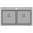 Кухонная мойка AQUASANITA Magna SQM200AW (argent 220)