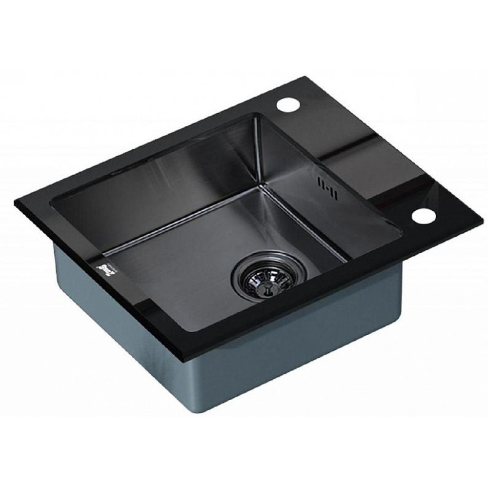 Кухонная мойка ZORG GL-6051-BLACK-GRAFIT