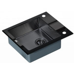 Кухонная мойка ZORG GL-6051-BLACK-GRAFIT