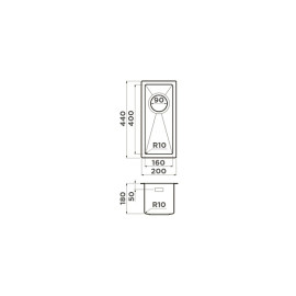 Кухонная мойка OMOIKIRI Taki 20-U/IF-GB (4997015)
