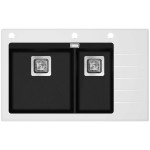 Кухонная мойка AQUASANITA Delicia Plus GQD150 (black metallic 601 W)