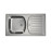 Кухонная мойка ALVEUS BASIC 150 NAT-90 1136532 (в комплекте с сифоном 1130543)
