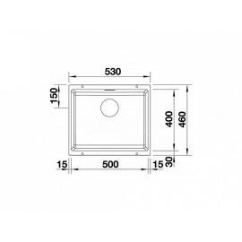Кухонная мойка BLANCO 514506 subline 500-u керамика белоснежный