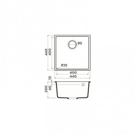 Кухонная мойка OMOIKIRI Bosen 44-U-WH (4993598)