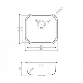 Кухонная мойка OMOIKIRI Omi 44-GM (4993191)