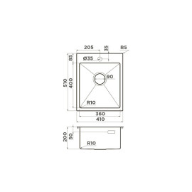 Кухонная мойка OMOIKIRI Akisame 41-GB (4997011)