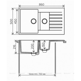 Кухонная мойка TOLERO R-118-102 сафари