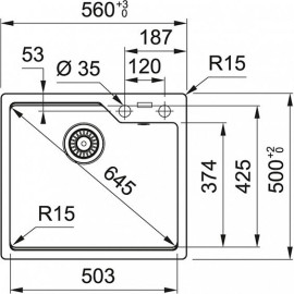 Кухонная мойка FRANKE Urban UBG 610-56 оникс