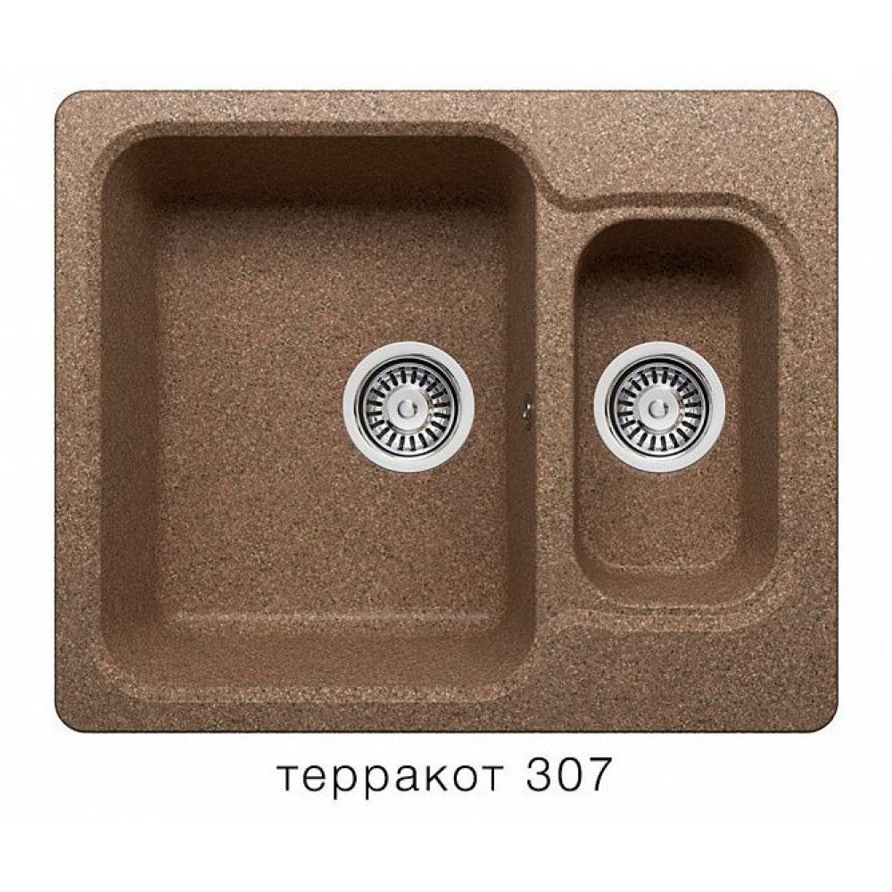 Кухонная мойка POLYGRAN F-09 терракот №307