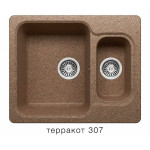 Кухонная мойка POLYGRAN F-09 терракот №307