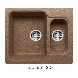 Кухонная мойка POLYGRAN F-09 терракот №307