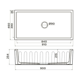 Кухонная мойка OMOIKIRI Mikura 91-BL (4997087)