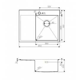 Кухонная мойка Omoikiri Akisame 65-LG-R (4973084)