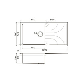 Кухонная мойка OMOIKIRI Yasugata 100-SA (4993846)