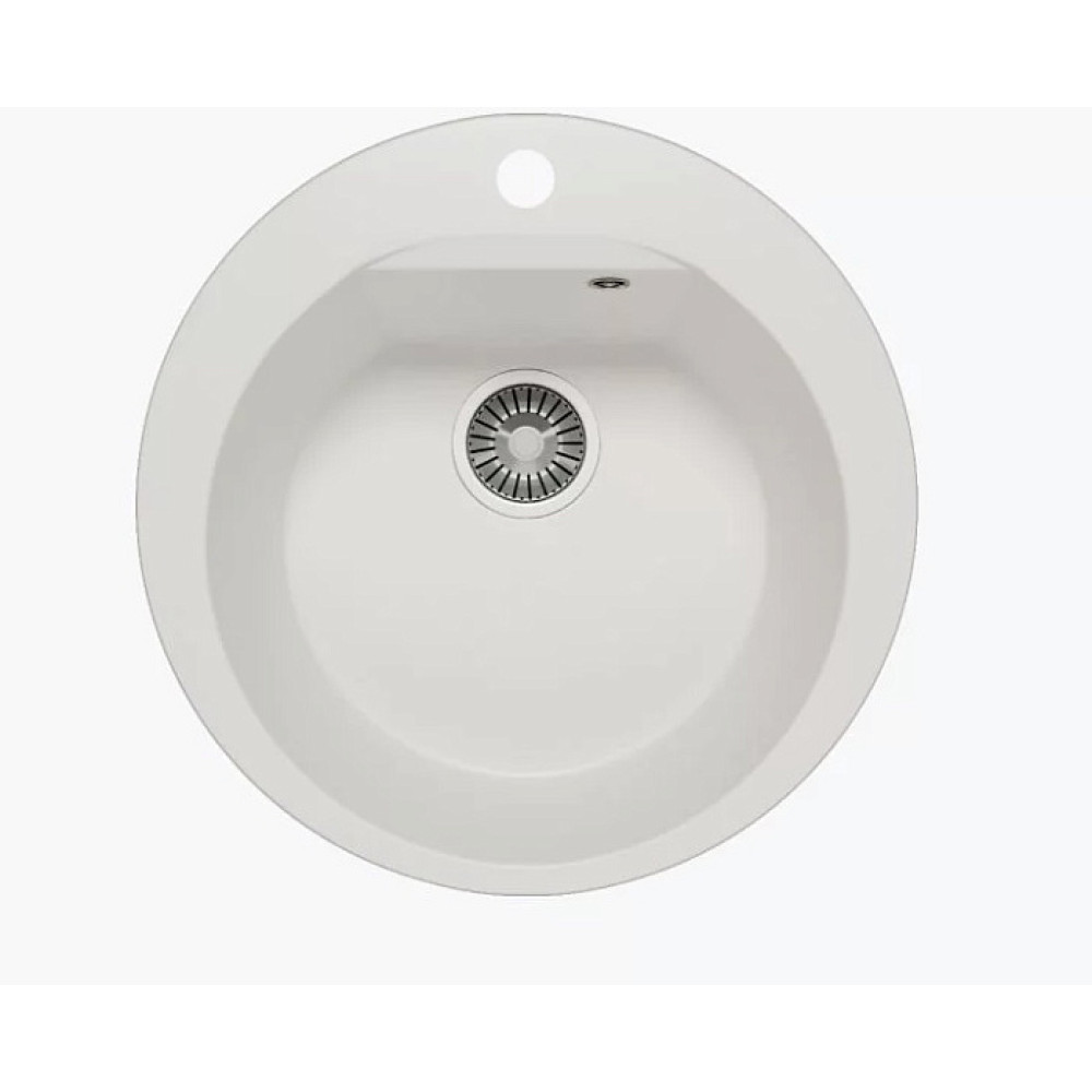 Кухонная мойка POLYGRAN Atol-520 №36 белый хлопок