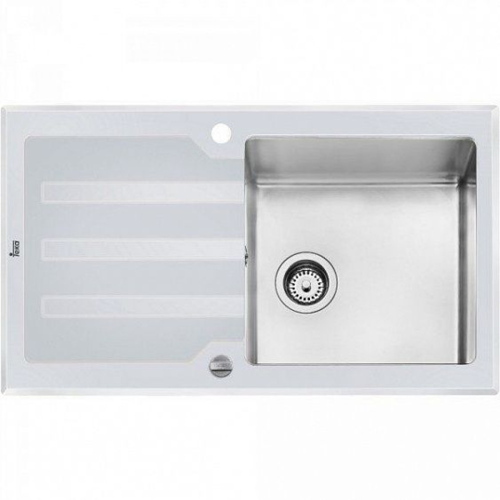 Кухонная мойка TEKA lux 1b 1d 86 white (art.12129012)