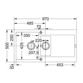 Кухонная мойка FRANKE MRG 651 серый (114.0066.682)