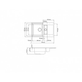 Кухонная мойка OMOIKIRI sakaime 78-2-сh (4993237)