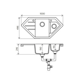 Кухонная мойка TOLERO R-114-102 сафари
