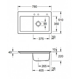 Кухонная мойка Villeroy&Boch Subway 45 671401i5 Sand