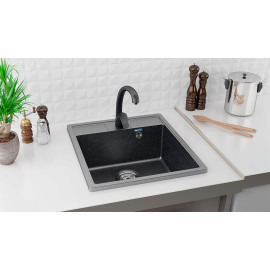 Кухонная мойка ULGRAN U-406-308 черный