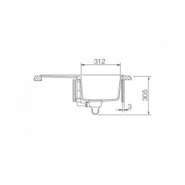 Мойка SCHOCK 700573 manhattan 40 d cristalite корз.клапан 640x510 оникс