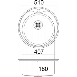 Кухонная мойка EMAR ЕМ-510C Decor