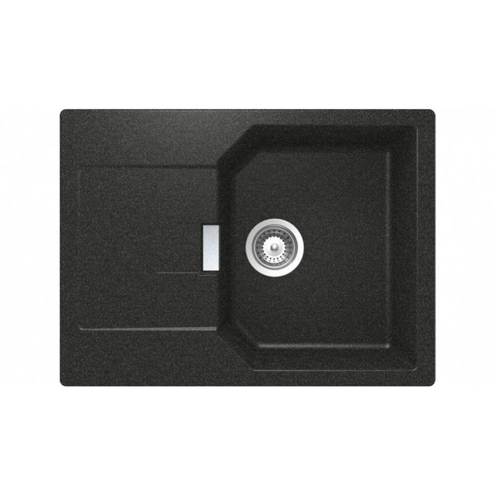 Мойка SCHOCK 700562 manhattan 45 d cristalite корз.клапан 690x510 оникс