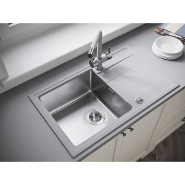 Кухонная мойка FLORENTINA Комби 780 грей (21.395.D0780.305)