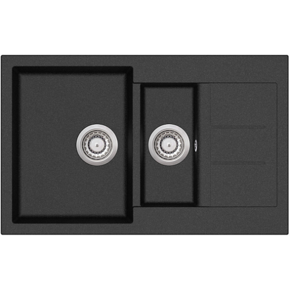 Кухонная мойка AQUASANITA Tesa SQT151AW (black metallic 601)