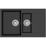 Кухонная мойка AQUASANITA Tesa SQT151AW (black metallic 601)