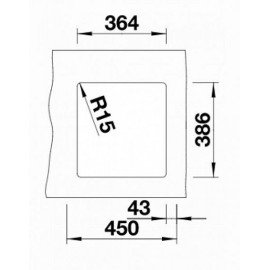 Мойка BLANCO Subline 375-U Ceramic PuraPlus глянцевый магнолия (523727)