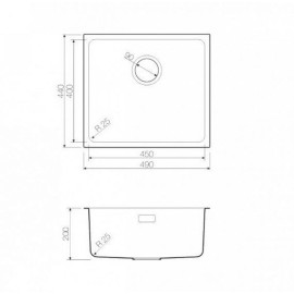 Кухонная мойка OMOIKIRI Tadzava 49-GM (4993076)