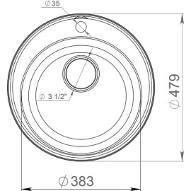 Кухонная мойка GRANFEST QUARZ GF-Z 08 D480 терракот