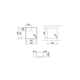 Кухонная мойка SMEG VSTR40DKX