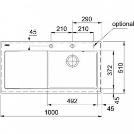 Кухонная мойка FRANKE MTK 611-100 керамика оникс (124.0335.856)