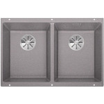 Кухонная мойка Blanco SUBLINE 350/350-U SILGRANIT алюметаллик с отв.арм. InFino (арт.523576)