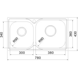Кухонная мойка OULIN OL-H9819