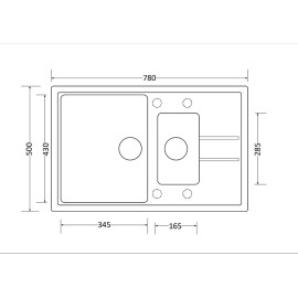 Кухонная мойка KUPPERSBERG MODENA 1,5B1D GREY
