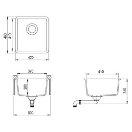 Кухонная мойка AQUASANITA Notus SQ101AW (светло-серый 221)
