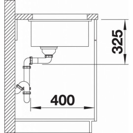 Кухонная мойка BLANCO SUBLINE 500-U 523740 черный