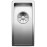 Кухонная мойка BLANCO CLARON 180-U 521565 нерж. сталь