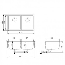 Кухонная мойка AQUASANITA Arca SQA200W (белый 710)