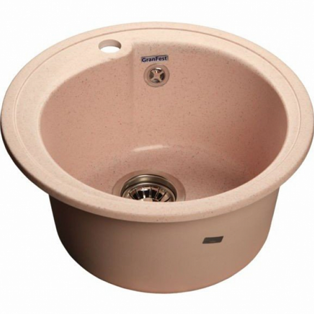 Кухонная мойка GRANFEST Rondo GF-R450 светло-розовый