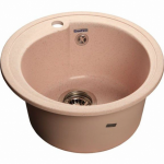 Кухонная мойка GRANFEST Rondo GF-R450 светло-розовый