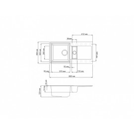 Кухонная мойка OMOIKIRI sakaime 86-2-pl (4993203)